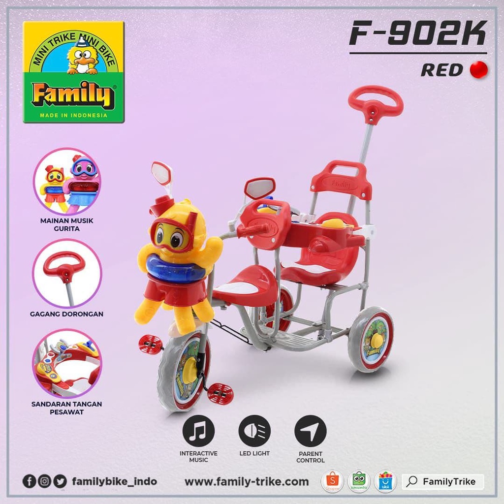 Sepeda Anak Roda 3 Family 902 K