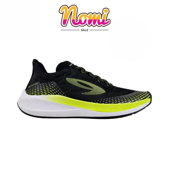 910 Nineten Haze 1.5 Sepatu Lari -Hitam/Hijau Neon/Putih Terbaru