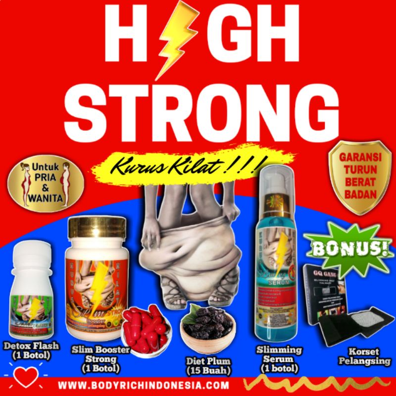 KURUS KILAT Paket HIGH STRONG Pelangsing Obat Diet Herbal Ampuh Penurun Berat Badan No Herballife