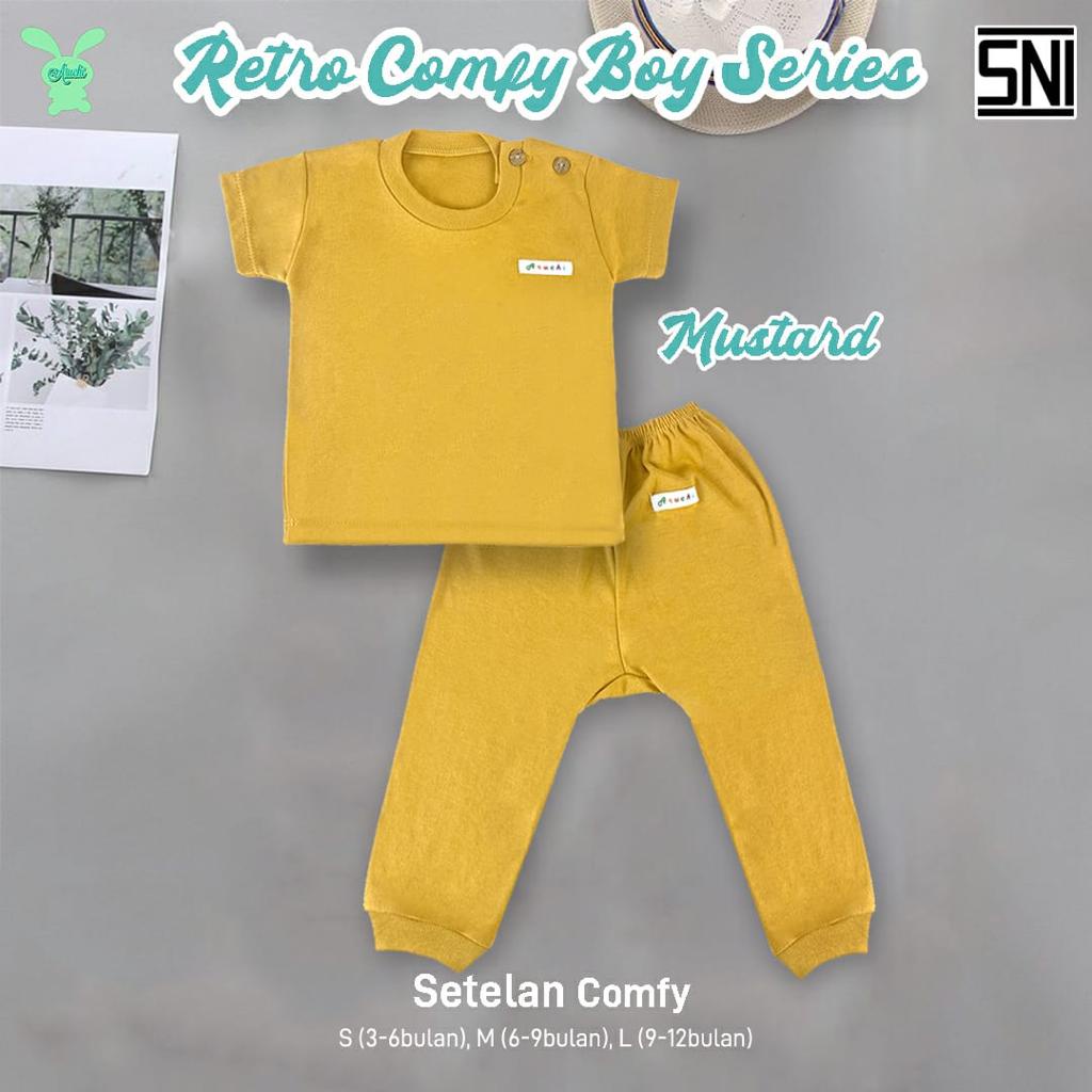 Aruchi Setelan Comfy Series Pendek Panjang SML / Setelan Anak