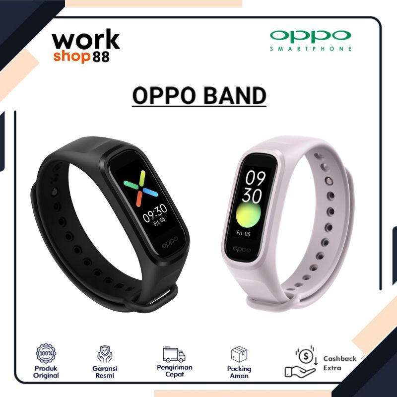Baru OPPO Band - New Original Garansi Resmi - Layar Super AMOLED 1.1 Inch - Sp02 Blood Oxygen - GPS 