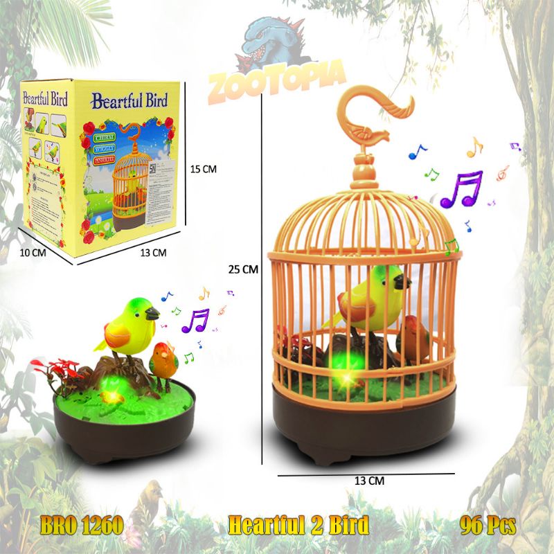 Mainan Anak Bayi Edukatif Animal BRO1260 Burung Sangkar ZOOTOPIA