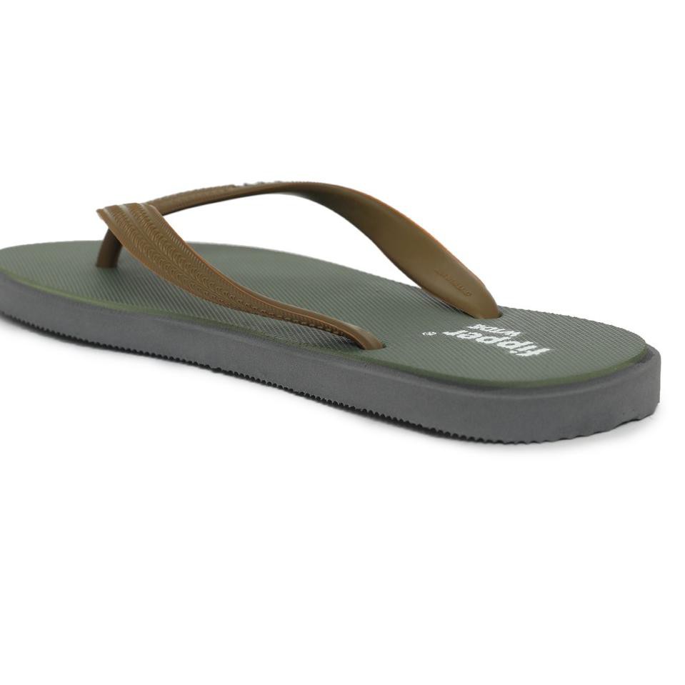 ◊ Sendal Jepit / Sandal Pria Fipper Wide Green Army Grey Dark Brown Dark ♦