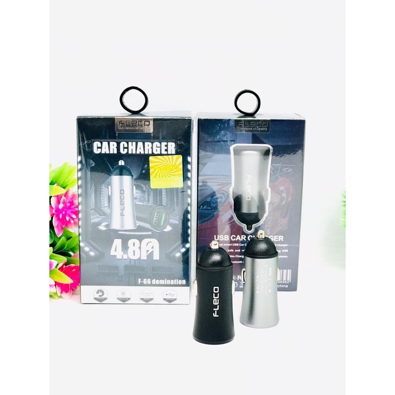 PROMO SAVER MOBIL FLECO F66 DOMINATION CAR CHARGER 2USB 4.8A METAL MATERIAL HIGH QUALITY POWER