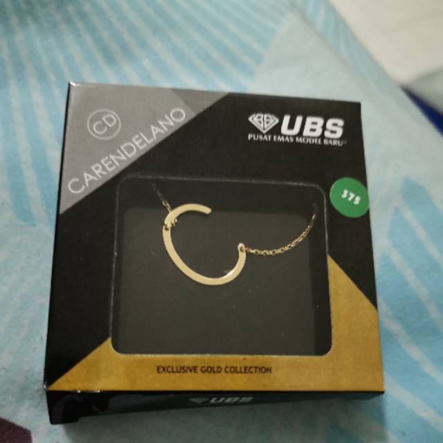 Kalung carendelano kadar 375 huruf C UBS