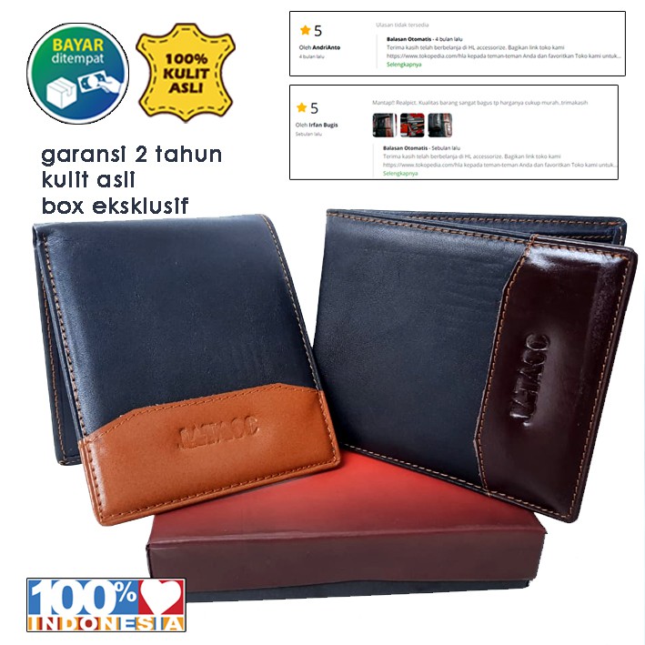 Dompet Kulit Asli model Lipat Imperial