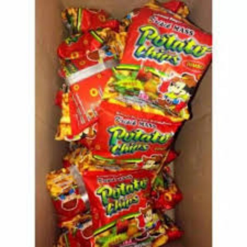 Potato/golden Chips kemasan jumbo 1 renceng isi 10 bungkus