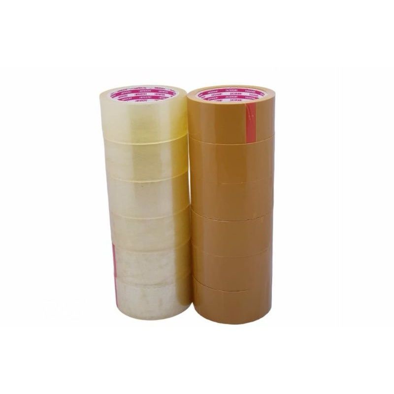 LAKBAN BENING 100YARD ISOLASI SELOTIP CLEAR TAPE 45MM DAYA LENGKET KUAT LAKBAN