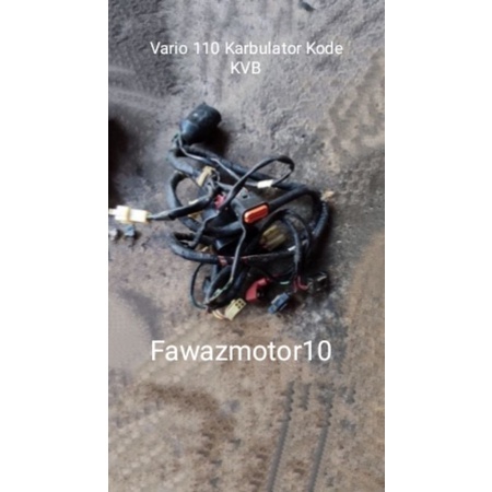 Kabel Bodi wire Herness Motor Honda Vario 110 Karbulator Kode KVB Cabutan Original