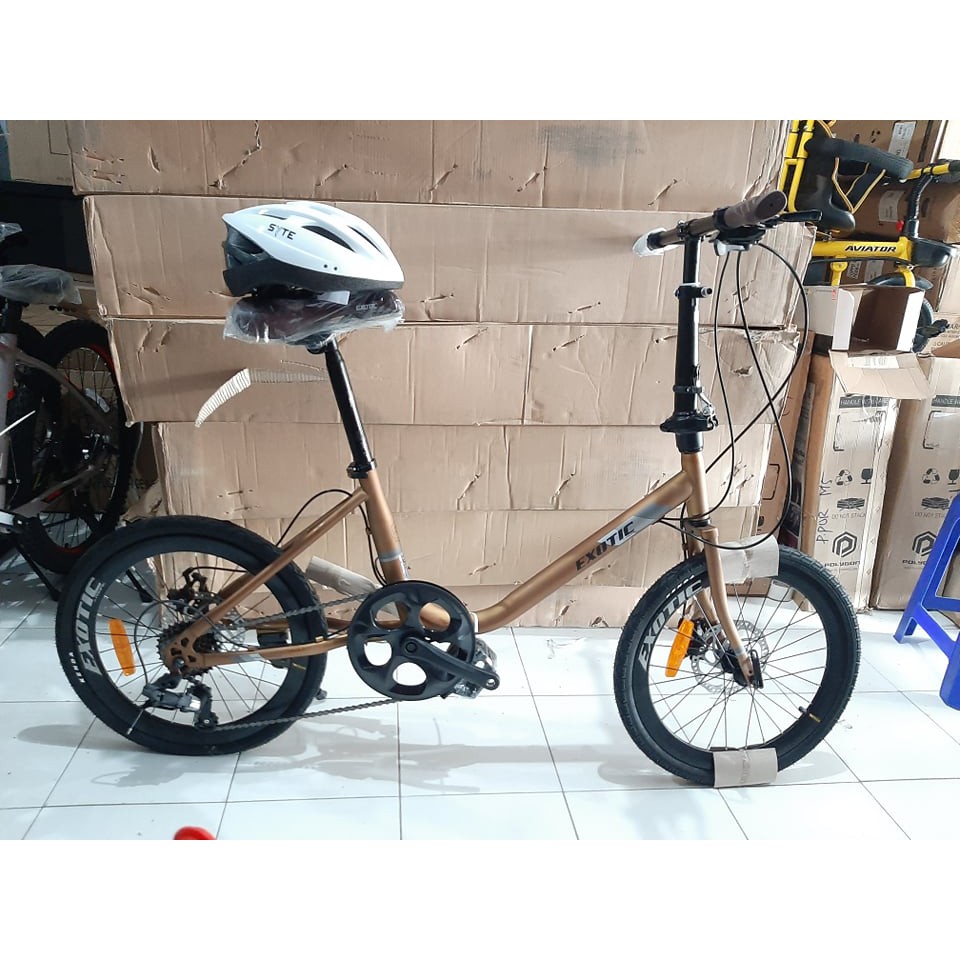  Sepeda  MINI Minion Minivelo 20 inch EXOTIC 9788 DX  8 Speed 