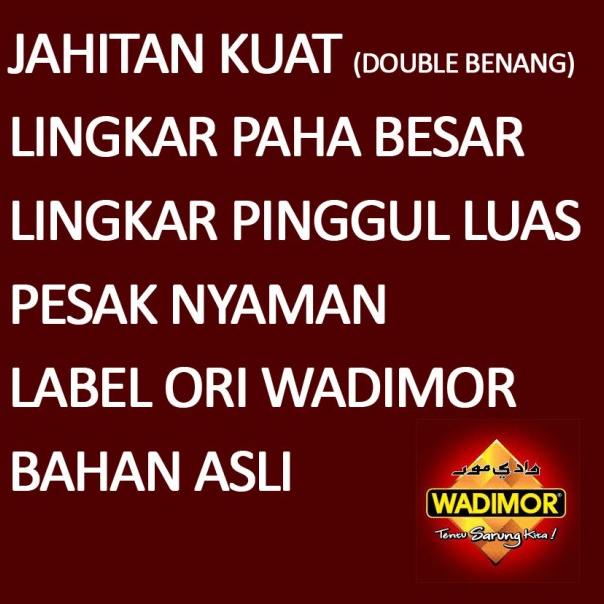 ➷ SARUNG CELANA ANAK USIA 6 7 8 ORIGINAL WADIMOR SARUNG INSTAN - 8008 ▲