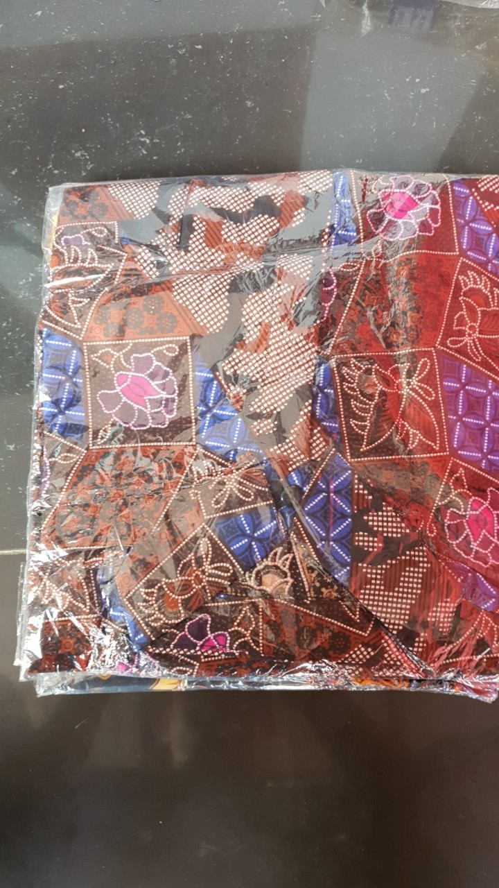 Seno9k Batik Pria Asj Sa Hrb026 Kenongo Kemeja Tosca Pendek Pekalongan Padi M L Xl Sogan Tulis - Wyg