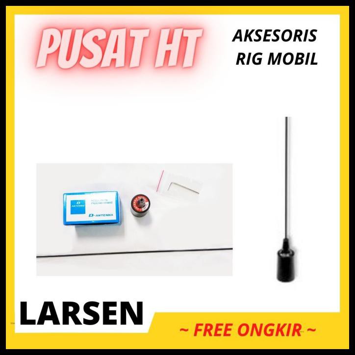 Antena Rig / Ht Mobil Larsen Po-150 Vhf Panjang - Perak