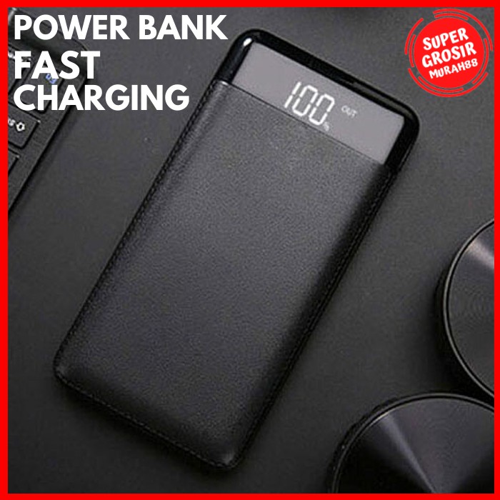 Power Bank Fast Charging Quick Charge 2 Port 20000mAh + LED Flash M200