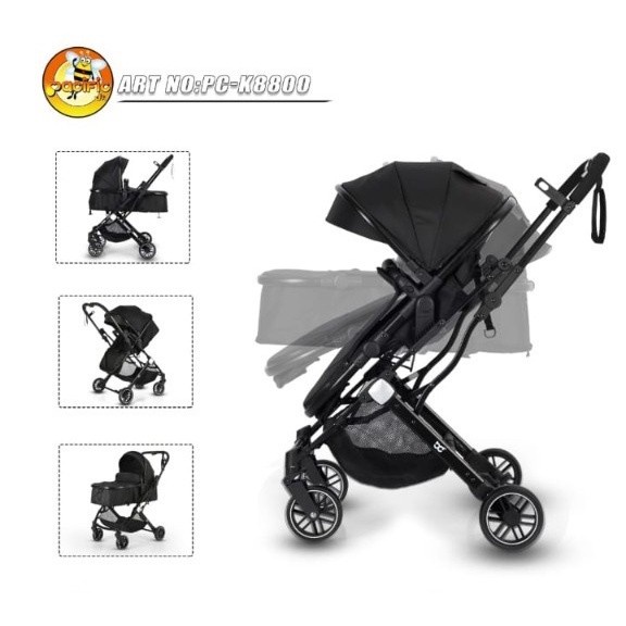 Stroller Pacific K8800 2in1 Bisa Hadap Ibu Kereta Bayi Pasific