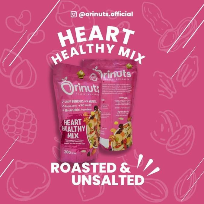 

Makanan Snack Sehat Orinuts Heart Healty Mix Cranberry Golden Raisin