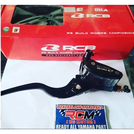 MASTER REM ATAS BRAKE PUMP 14MM 14 MM RCB E2 E-2 OVAL WARNA BLACK HITAM UNIVERSAL VARIAN ADA KANAN DAN KIRI ORI ORIGINAL RCBB RCB RACING BOY RACINGBOY ASLI