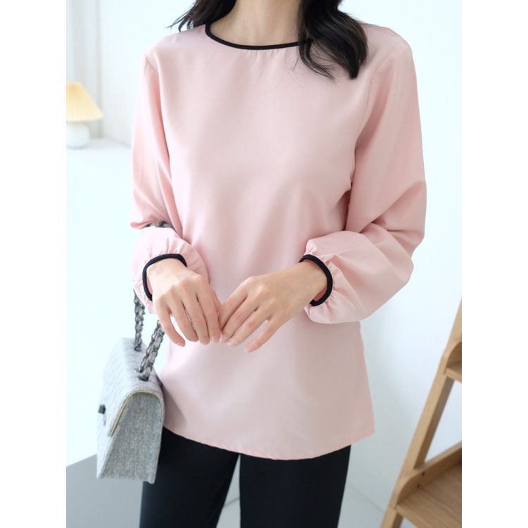 Kadaka T-0391 Blouse Wanita Tangan Panjang Bahan Super Adem