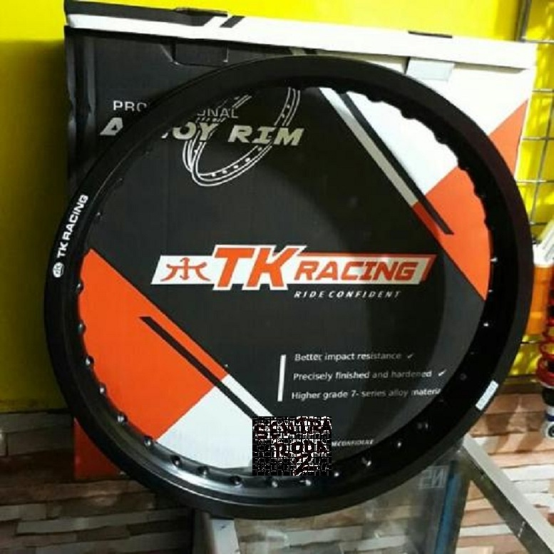 Velg TK Racing ukuran 215 Ring 16 1biji/satuan Ready Hitam dan Silver