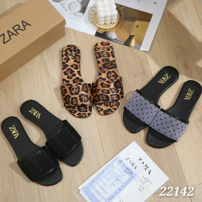 Sendal flat Slipper Full set Zr import  Kode 22142