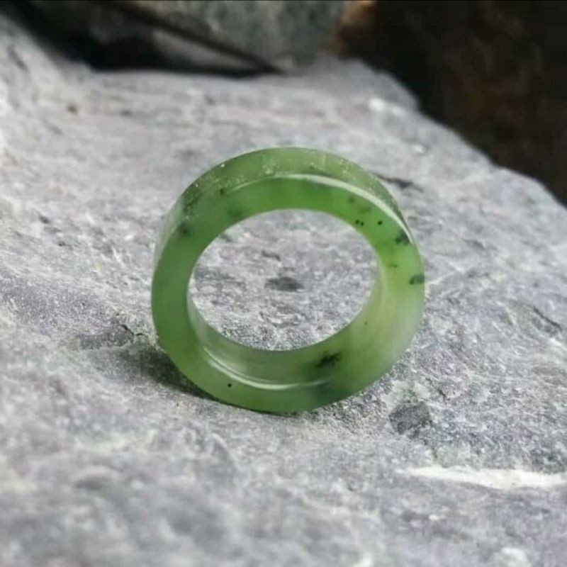 Natural Ring Cincin Giok Nefrit Aceh Super