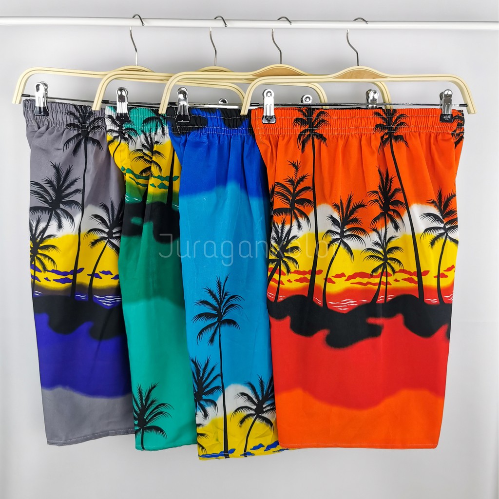 Celana Pendek Pantai Wanita Motif Surfing -SURF