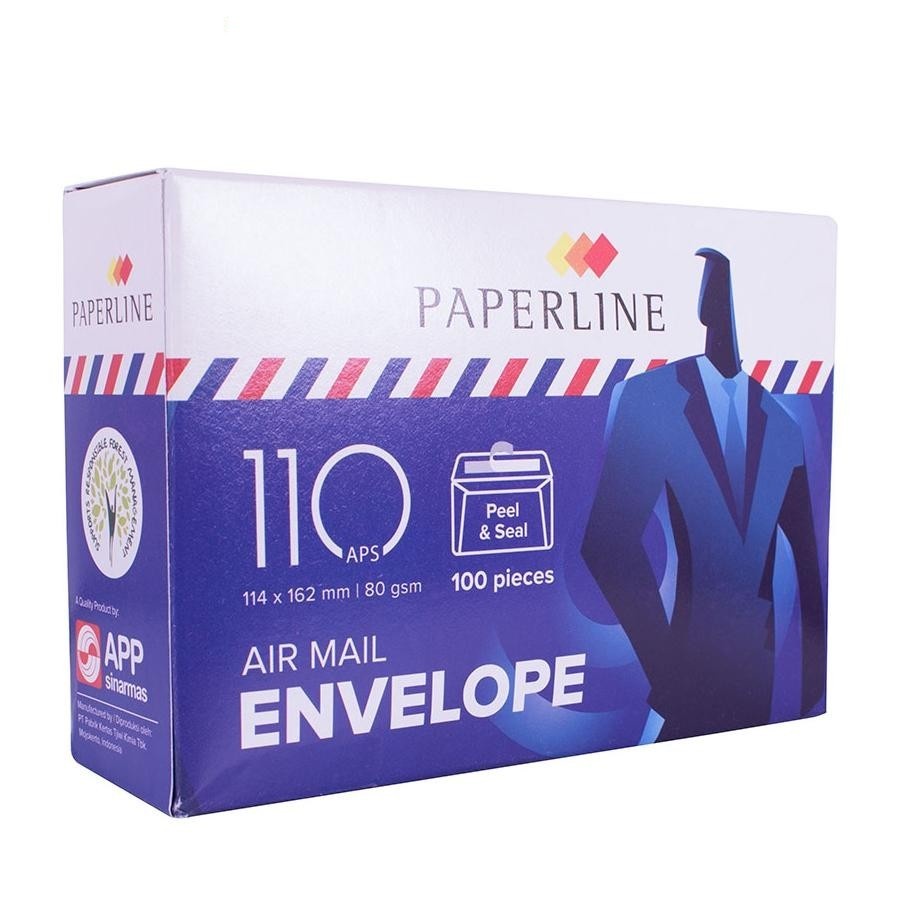 

Amplop Air Mail Paperline 110 APS 80gsm Jual Pack- AGB