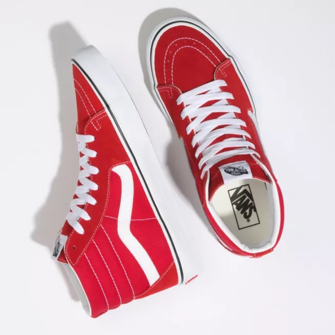 Sepatu Sneakers Vans SK 8 Sepatu Pria Wanita Red Murah