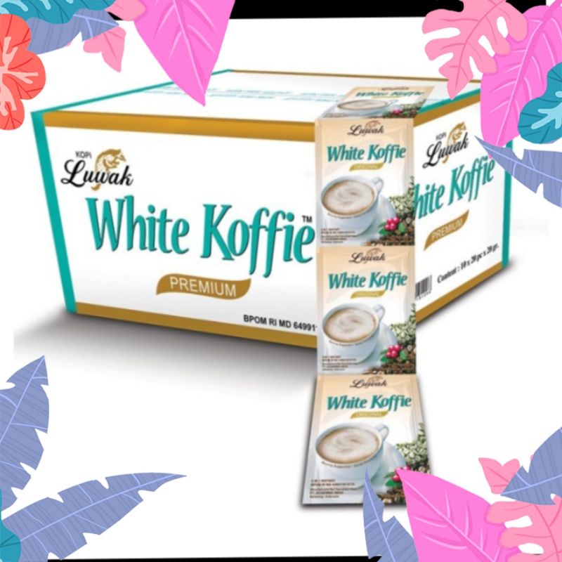 

Luak White cofee original 1 renceng 10 pcs x 20gram