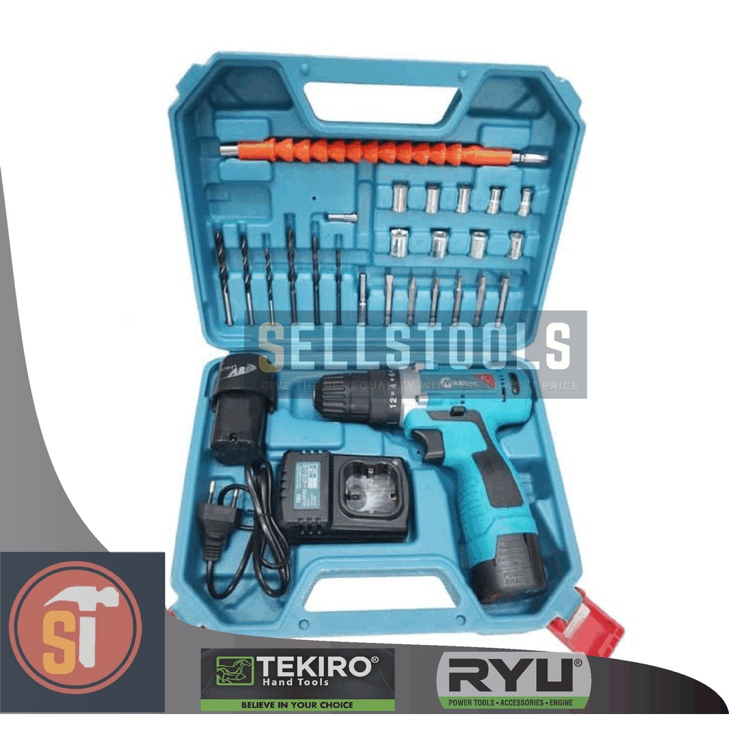 MAILTANK BOR BATERAI 2 PCS 18 V/ MAILTANK CORDLESS DRILL SH 189 18V - Bor tanpa kabel