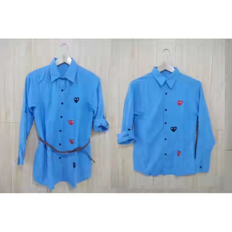 Mini Dress Play Biru muda - Dress Couple - baju couple - kaos couple