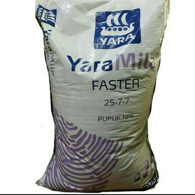 Pupuk NPK mutiara Faster, Yaramila Faster Zak, Yara Mila