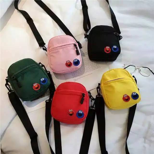 DOUBLE MINI ELMO TAS SELEMPANG SLING BAG MINI