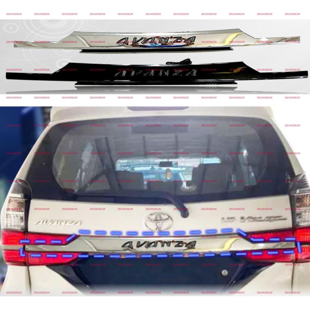 Trunk Lid Avanza 2019 2020 2021 Trunklid Hitam Chrome Ganti Lampu