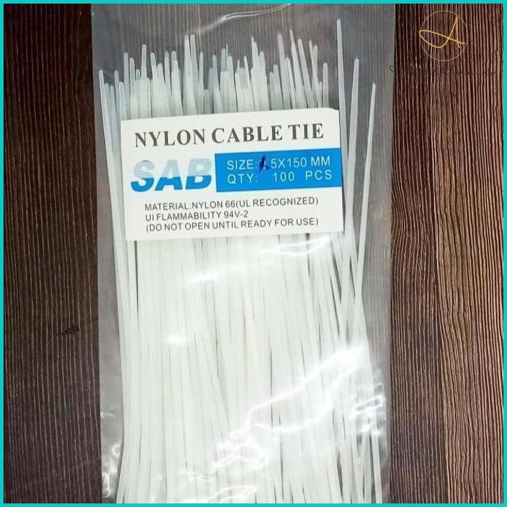 

Kabel Tis 150Mm X 1.5 Putih Sab (100Pcs) Baqul