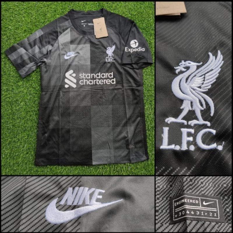JERSEY BOLA LIVERPOOL GK HITAM 2021/2022 GRADE ORI IMPORT