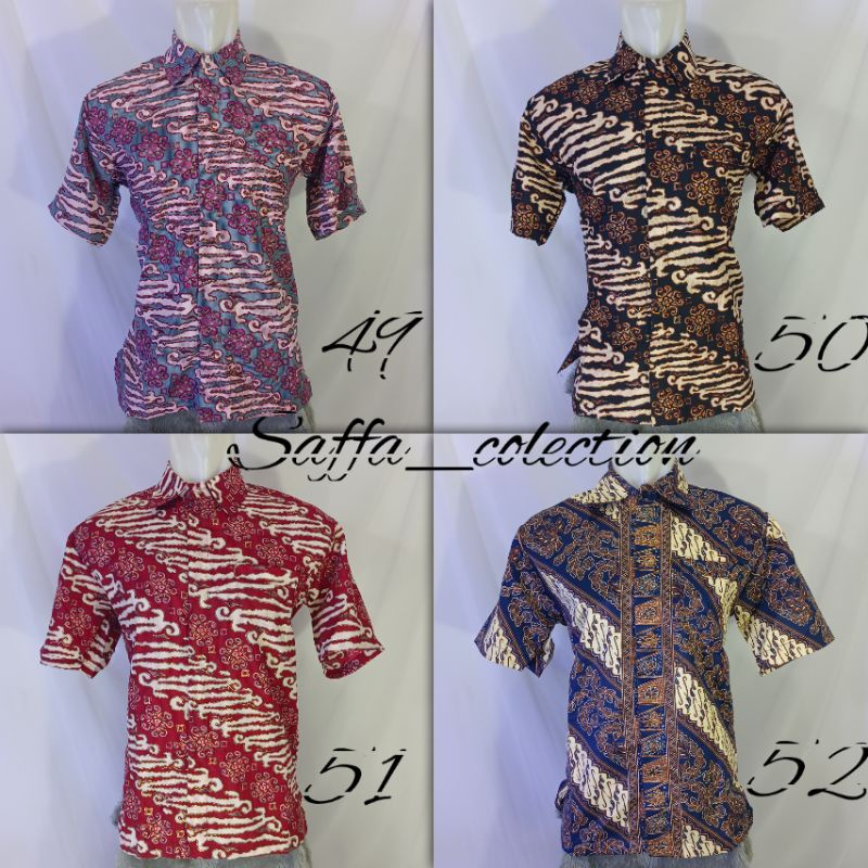 kmeja batik tangan pendek pria/batik pria/kmeja batik pria