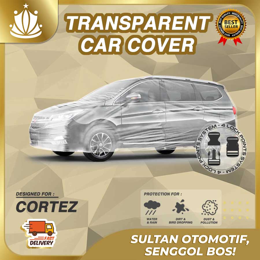 Body Cover Mobil Plastik TEBAL Wuling Cortez WATERPROOF