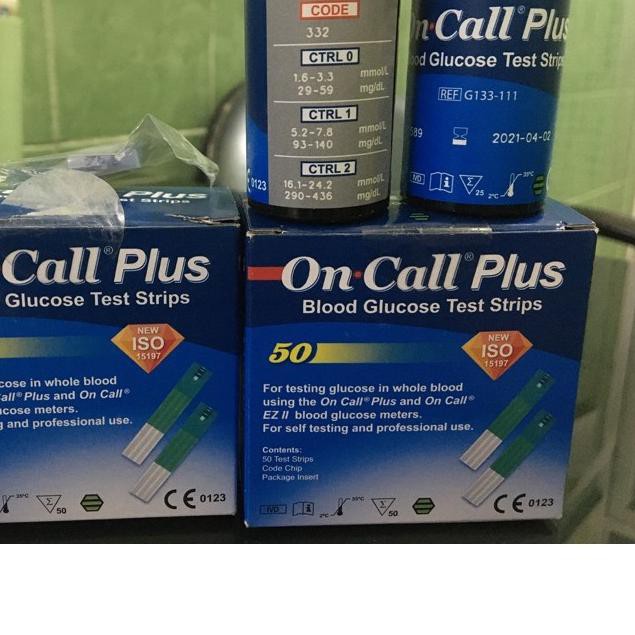 ✹ Refil Stik / Strip Gula Glucose On Call Plus Oncall Plus Kemasan Botol ➾