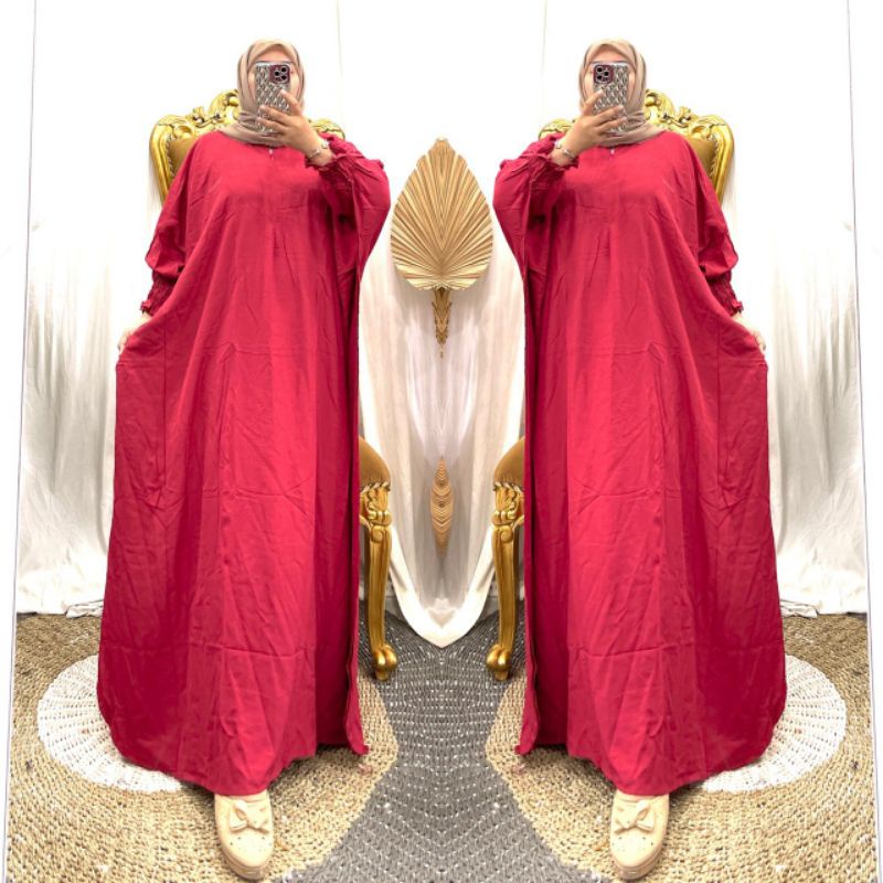 Kaftan Santung Polos 1110