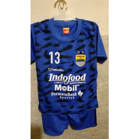 setelan bola persib 1-8 tahun/baju anak/setelan anak laki laki