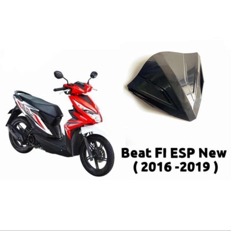 VISOR BEAT FI ESP 2014 - 2019 STATER HALUS HITAM CARBON