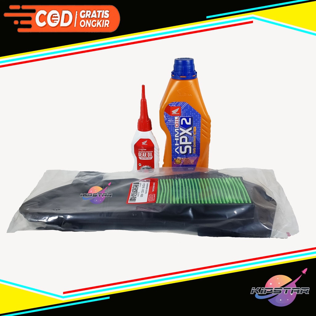 PAKET OLI SPX 2 OLI GARDAN FILTER UDARA PCX 160 / OLI SPX 2 FILTER UDARA PCX 160 PCX NEW / FILTER UD