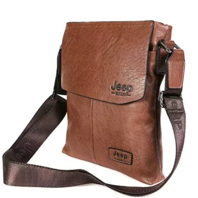 Tas selempang kulit Jeep