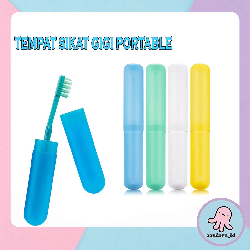 Travel Toothbrush Case Penyimpanan Sikat Gigi / Tempat Box Kotak Sikat Gigi Portable