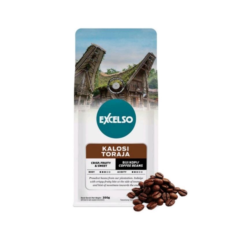 

Excelso Kalosi Toraja Coffee @200 gram Beans/Biji