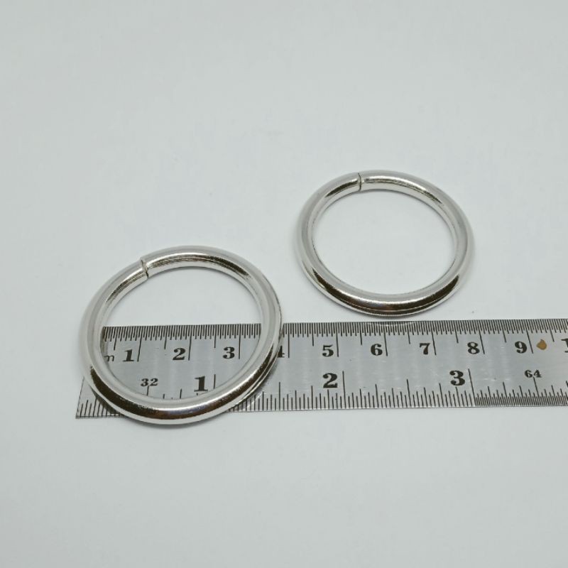 RING O BULAT BESI UKURAN 3.2 CM TEBAL NIKEL