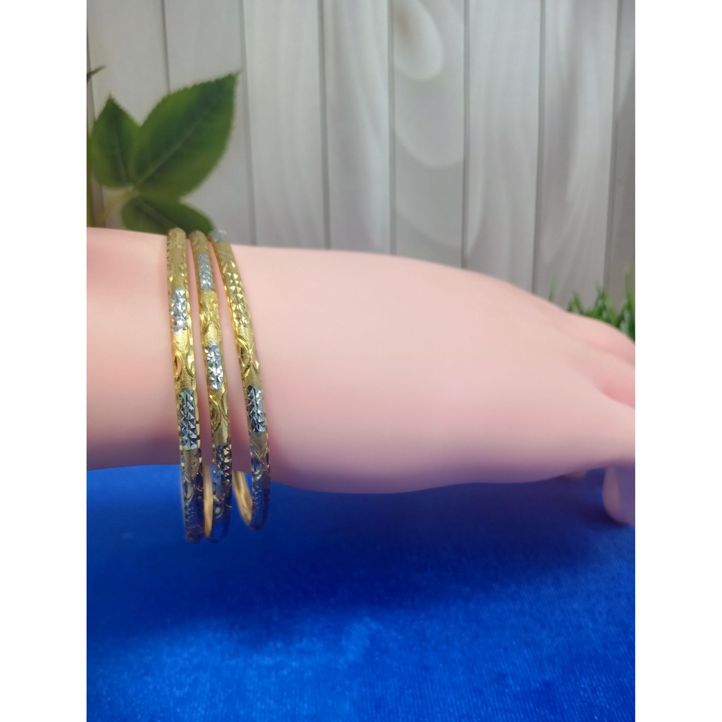 GELANG KERONCONG ISI 3PCS BERLAPIS MAS 24K