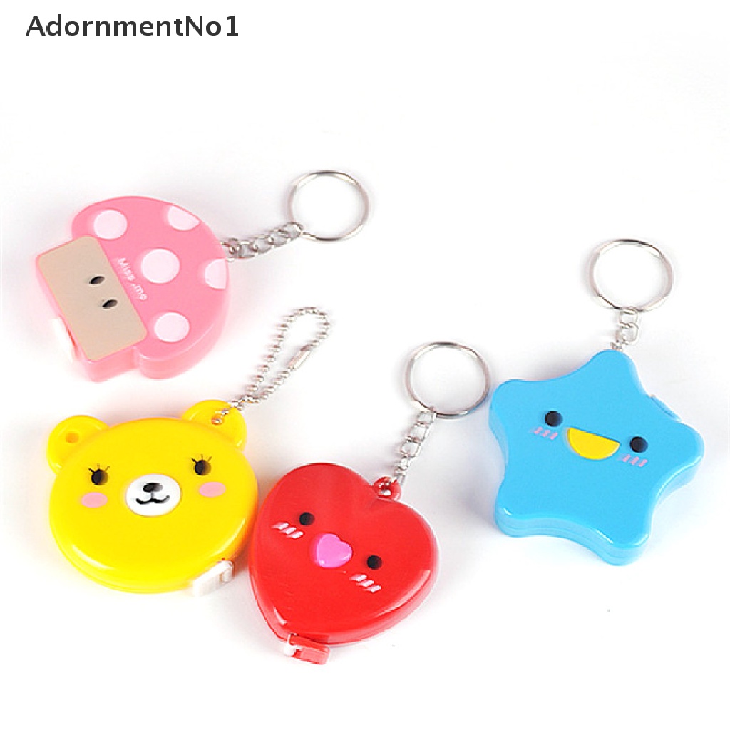 (AdornmentNo1) Gantungan Kunci Meteran Retractable Motif Kartun Ukuran Saku 1.5m