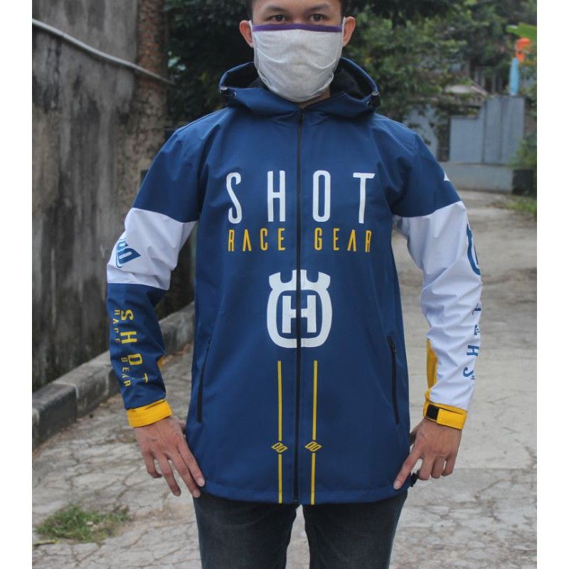 Jaket Perasit Husqvarna Jaket Husqvarna Shot Race Gear Waterproof motocross trabas